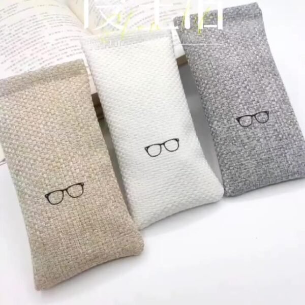 Multi-colored Flax Sunglasses Pouch - Image 2
