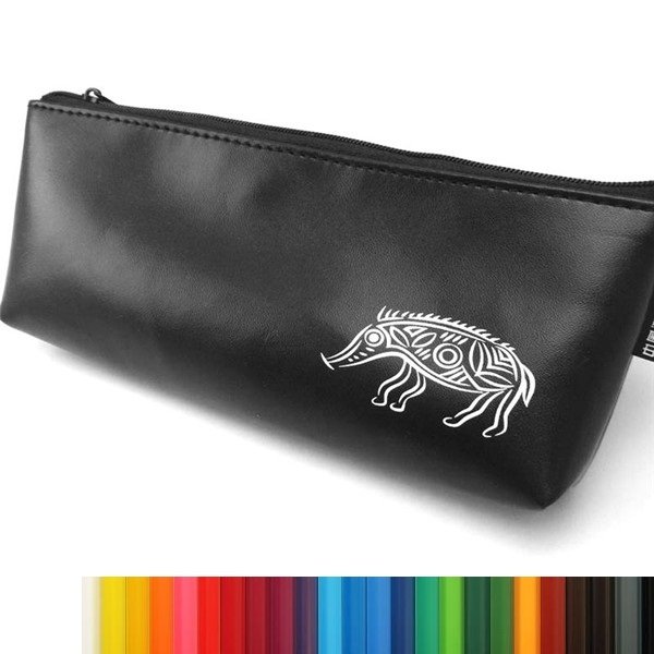 PU Leather Pouch with Zipper - Image 2
