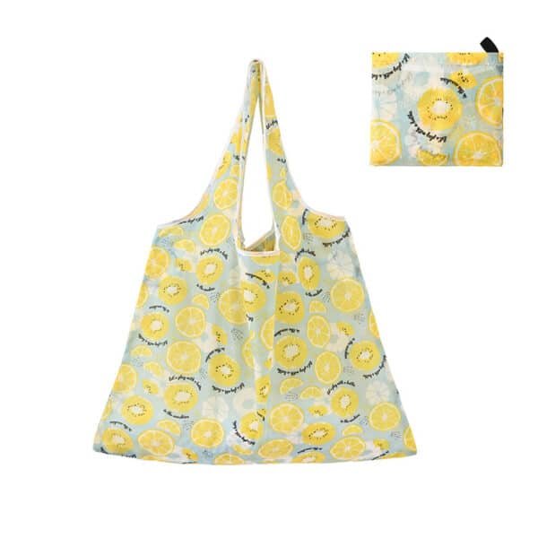 Full Color Reusable Polyester Shopping Bag with Hanging Closure - Image 2