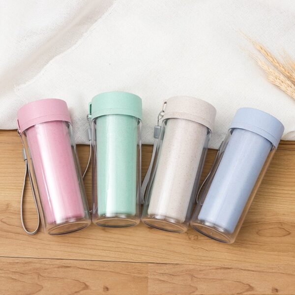 Portable Plastic Cups with Strap - 图片 2