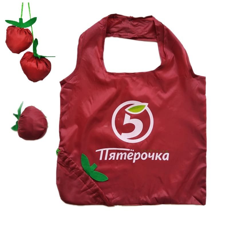 Strawberry Folded Eco Shopping Bag - 图片 2