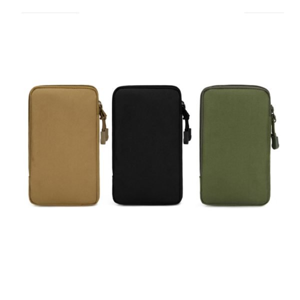 Multicolor Workwear Style Outdoor Belt Pouch with Carabiner - Image 2