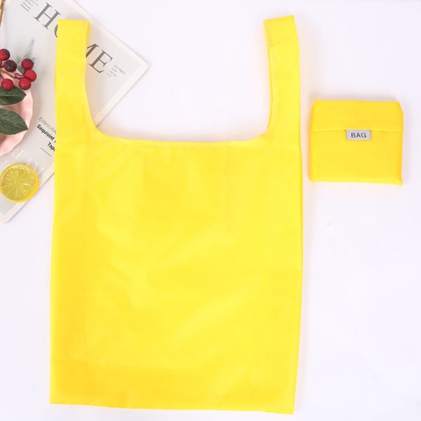 Solid Color Eco-friendly Collapsible Square Bag - Image 2