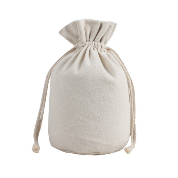 Cotton Canvas Round Drawstring Bag - 图片 2