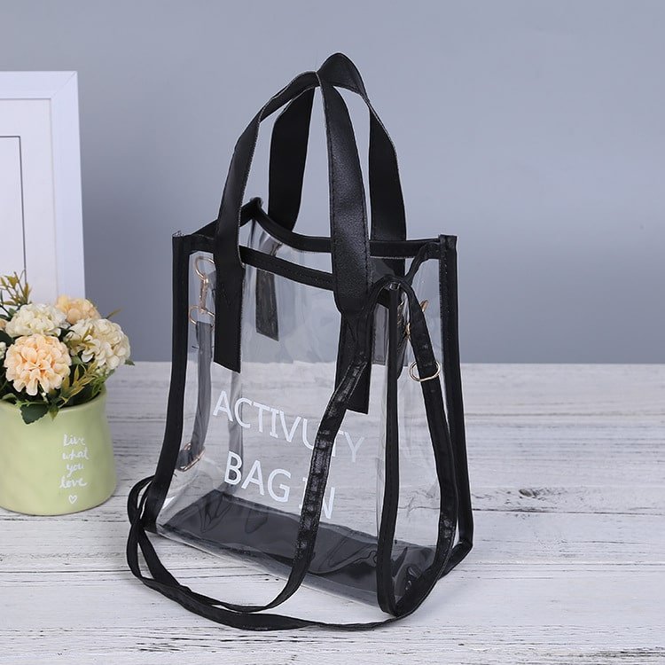 Custom 2 In 1 Transparent Shoulder Bag Jelly Handbag - 图片 2