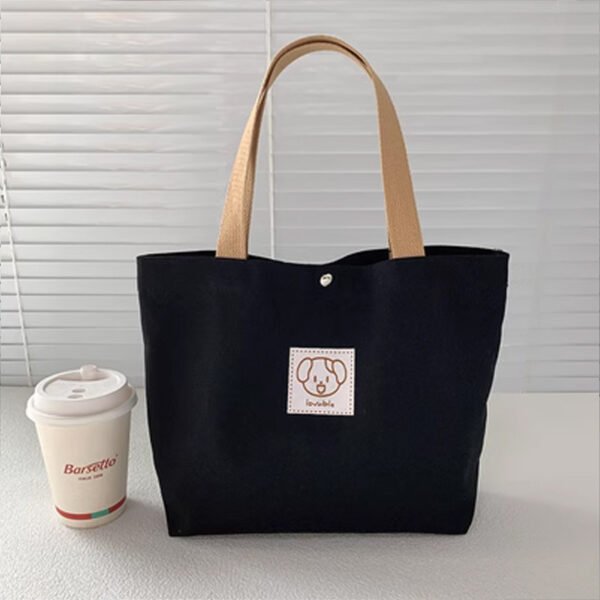 Fashion Small Canvas Bag Magnetic Closure - Image 2