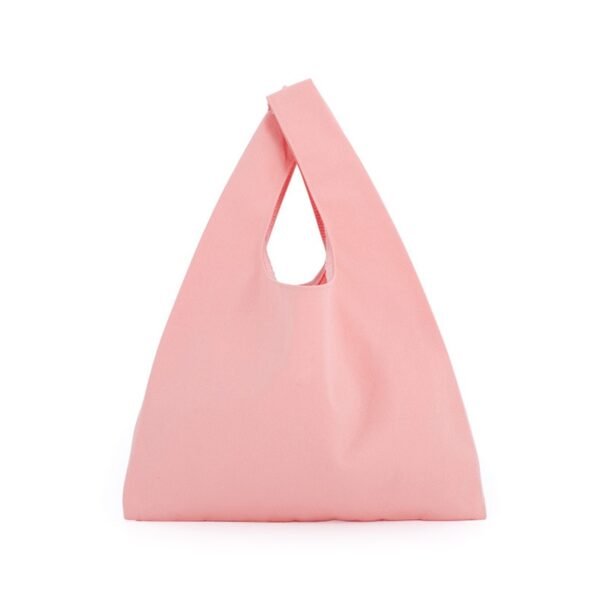 Colorful Vest Handheld Canvas Bag - 图片 2