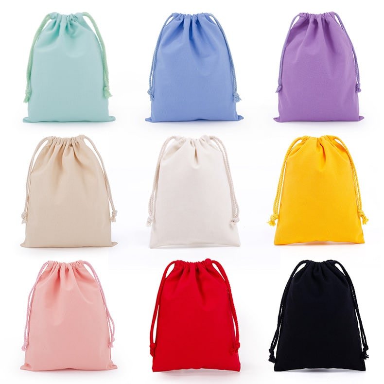 Eco-Friendly Drawstring Canvas Tote Bag - Image 2