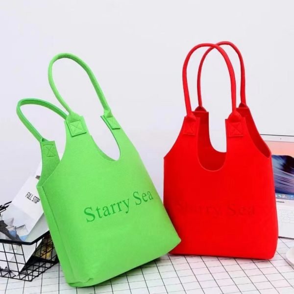 Fashion Commuter Felt Tote Bag - Image 2