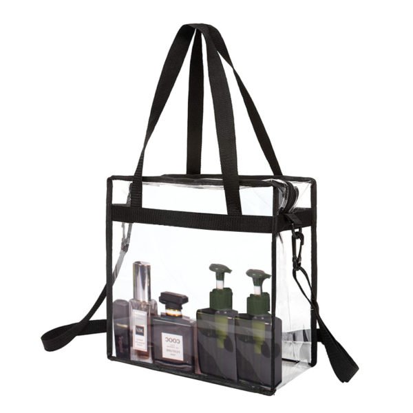 Clear PVC Tote Bag with Shoulder Strap - 图片 2