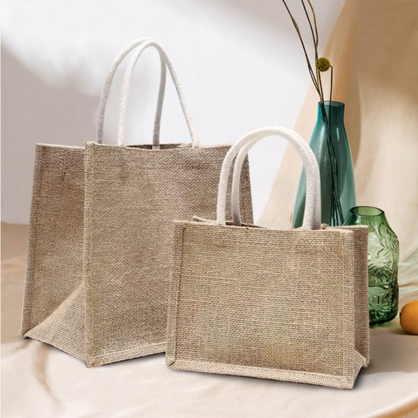 Nature Jute Tote Bag - 图片 2