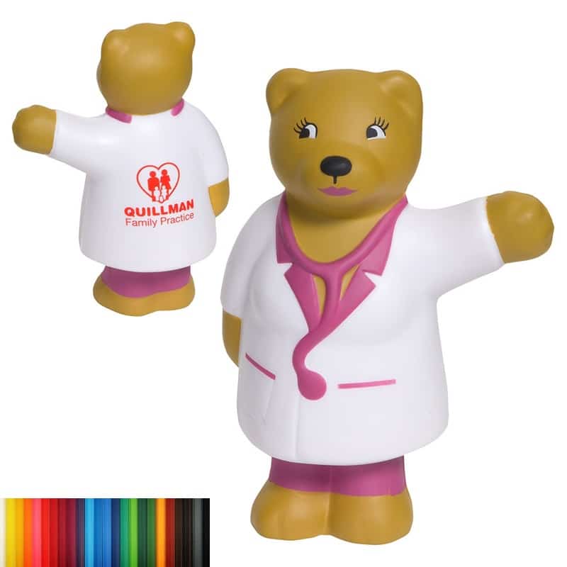 Squishy Nurse Bear Stress Ball - 图片 2