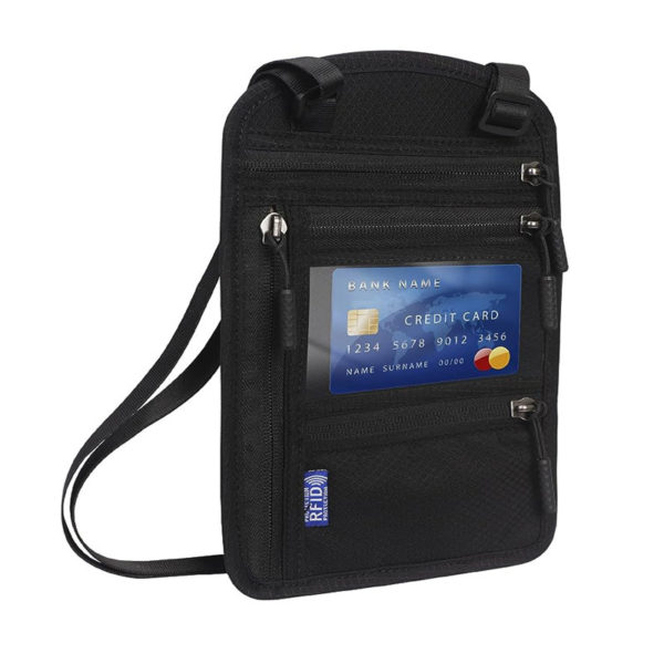 Anti-Theft Passport Neck Wallet Pouch - 图片 2
