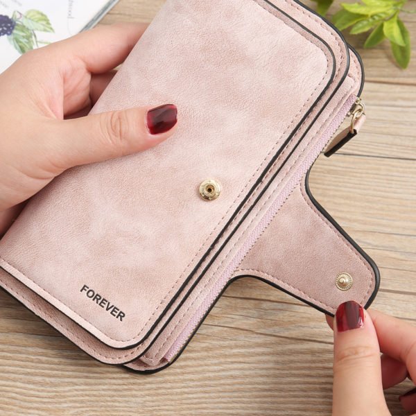 Women- Frosted PU Wallet - 图片 2