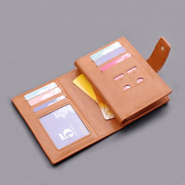 Multi-card Zipper Leather Wallet - Image 2