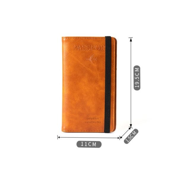 Multicolor Large Capacity PU Travel Waterproof ID and Passport Holder Wallet - Image 2