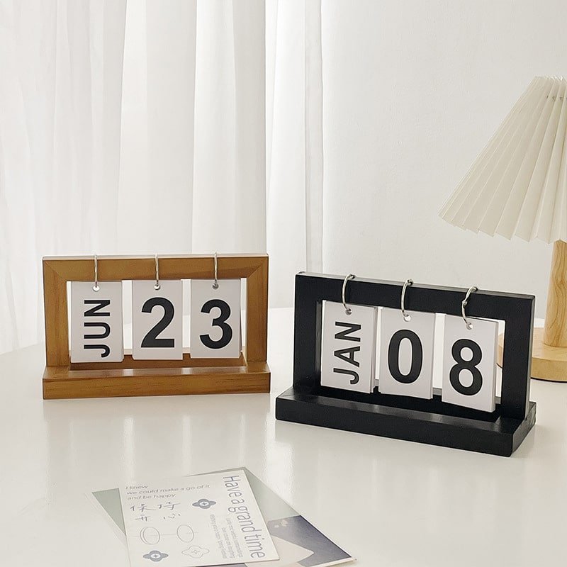Creative Wooden Simplicity Calendar - 图片 2
