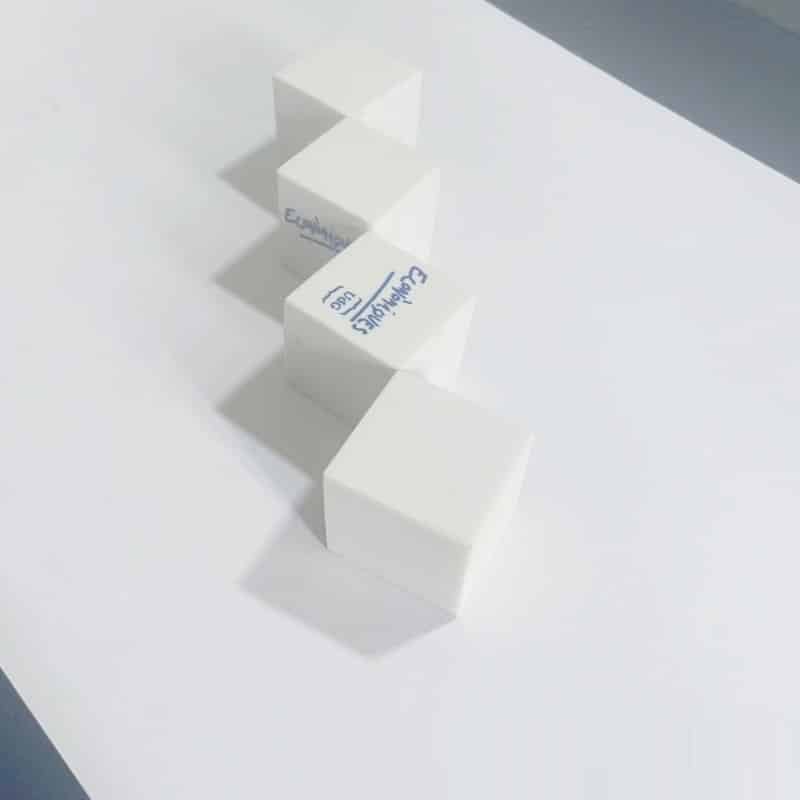 White Square Eraser for Students - 图片 2