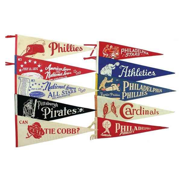 Felt Pennant with Sewn Strip Size Customized - 图片 2