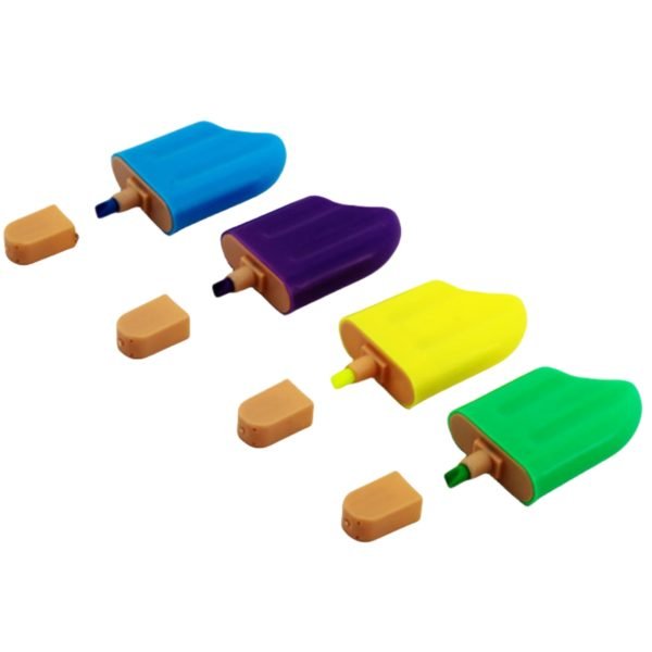 Multicolor Creative Popsicle Shaped Smooth and Bright Highlighter - 图片 2