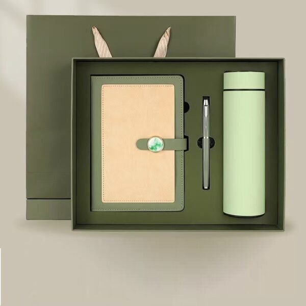 Office Gift Set with Insulated Bottle, Notebook, and Pen - 图片 2