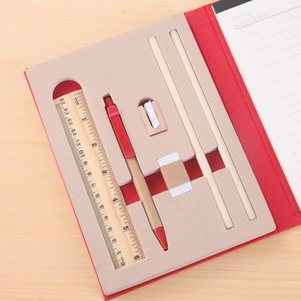 Notebook With Colorful Sticky Notes And Office Stationery - 图片 2