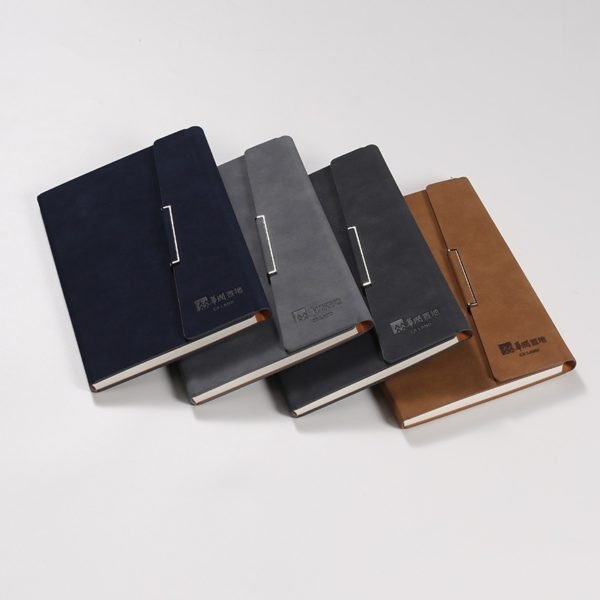 Discolouring PU Leather Tri-fold A5 Notebook - 图片 2
