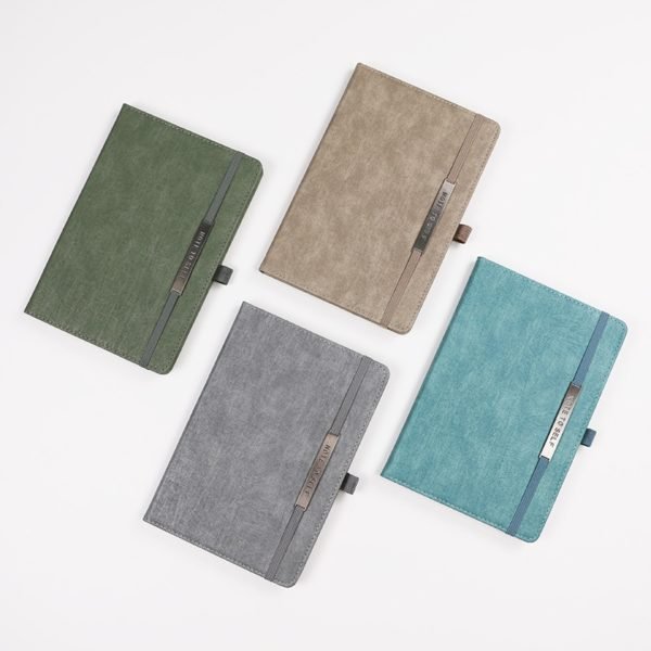 Hard-shell Elasticated A5 Notebook With Engraved Nameplate - 图片 2