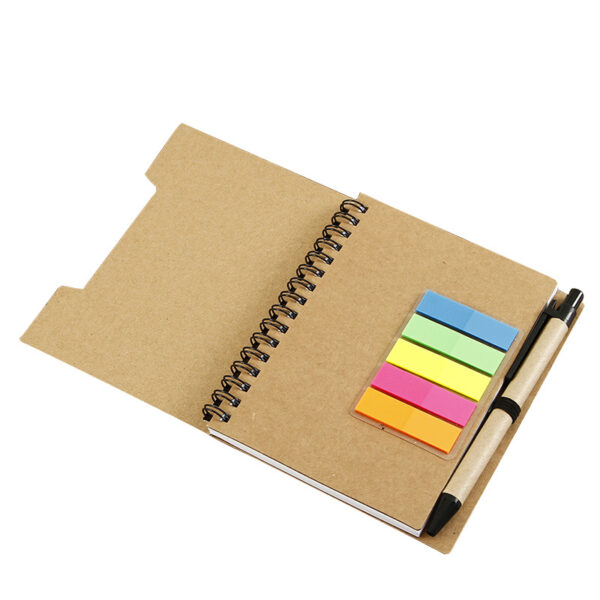 Spiral Notebook w/Sticky Notes & Pen - 图片 2