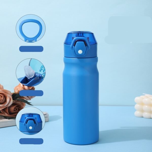 New Outdoor Sports Water Bottle Double-layer 304 Stainless Steel Insulation Cup - 图片 2