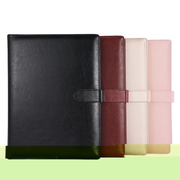 Leather Zippered Portfolio With Calculator - 图片 2