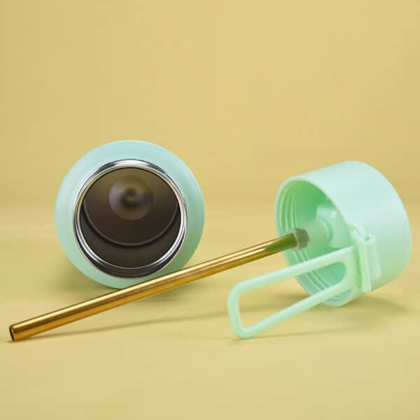 Large Capacity Portable Insulation Cup Sports Coffee Mug 304 Stainless Steel Straw Bottle - 图片 2