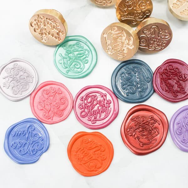 Customizable Wax Seal Stamp with Wooden Handle - Image 2