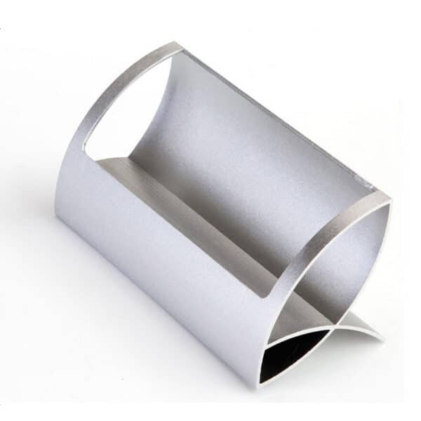 Creative Q-Shaped Aluminum Alloy Business Card Holder - 图片 2