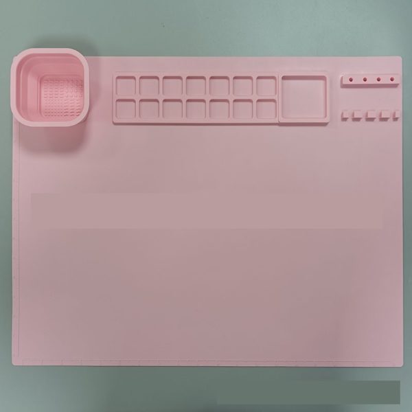 Silicone Art Mat with Cup - 图片 2