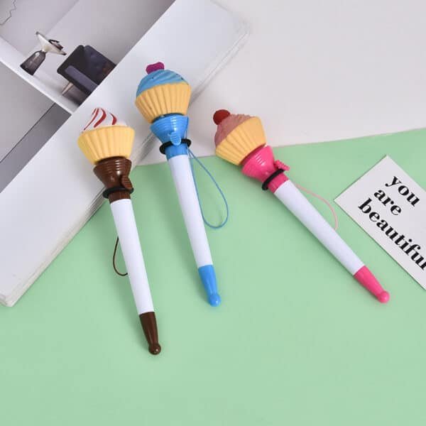 Creative Cake Shape Pop-up Ballpoint Pen - Image 2