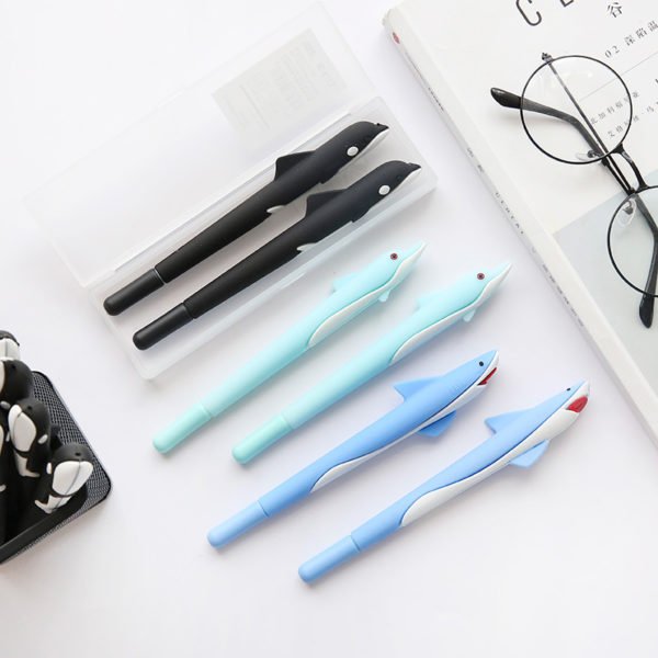 Dolphin Shaped Silicone Gel Pen - 图片 2
