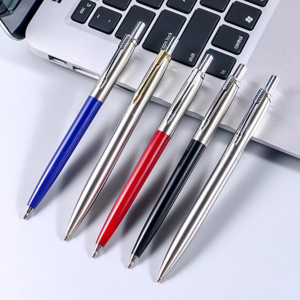 Stainless Steel Retractable Ballpoint Pens - Image 2