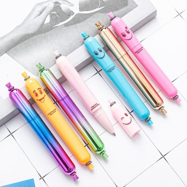 Plastic Sausage Shape Balloint Pen with Custom Logo - Image 2