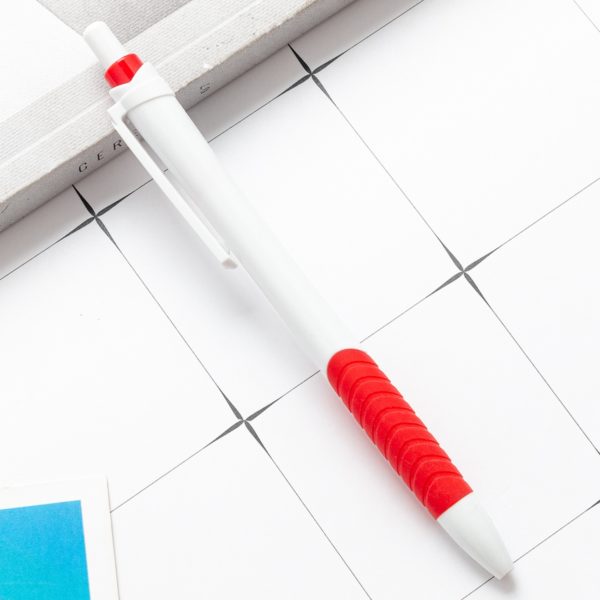 Clear Business Plastic Ballpoint Pen with Coustom Logo - 图片 2