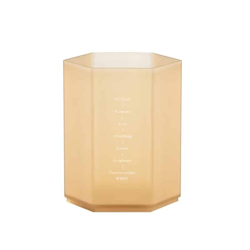 Frosted Translucent Hexagonal Pen Container - Image 2