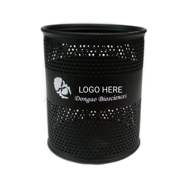 Metal Industrial Style Cylindrical Pen Holder - 图片 2
