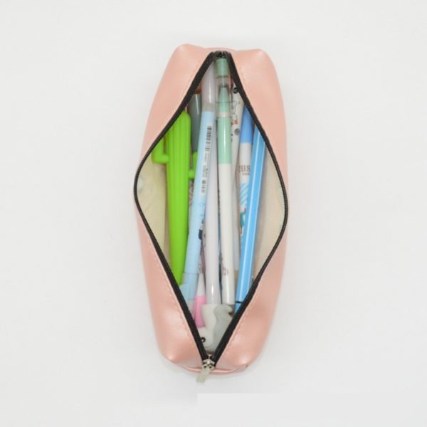 Simple PU Square Pencil Pouch - Image 2