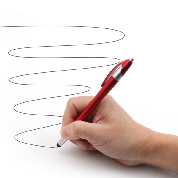 Stylus Ballpoint Pen with Metal Clip - Customizable - Image 2