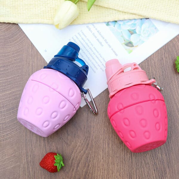 Silicone Travel Sports Water Bottle Outdoor Folding Mug - 图片 2