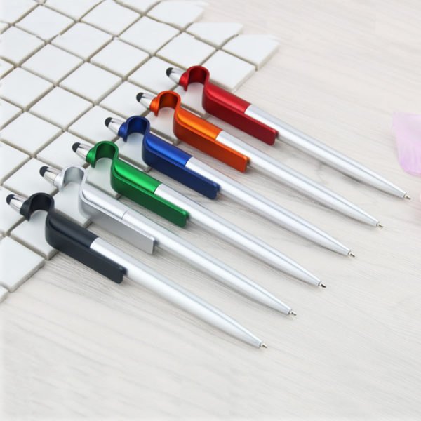 3-in-1 Plastic Pen with Stylus and Cell Stand - 图片 2