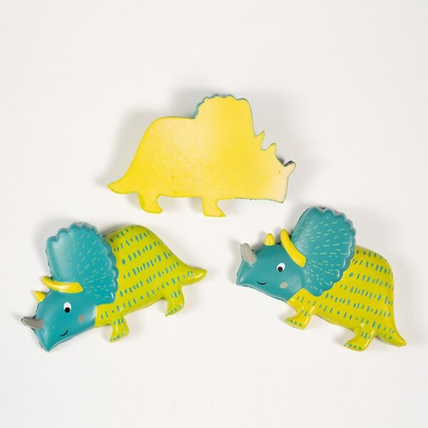Squishy Triceratops Stress Ball Refrigerator Sticker - 图片 2