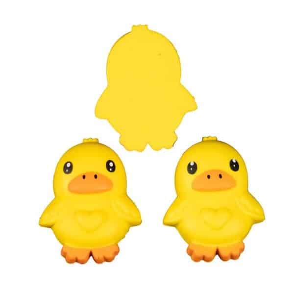 Squishy Yellow Duck Stress Ball Pen Cap - 图片 2