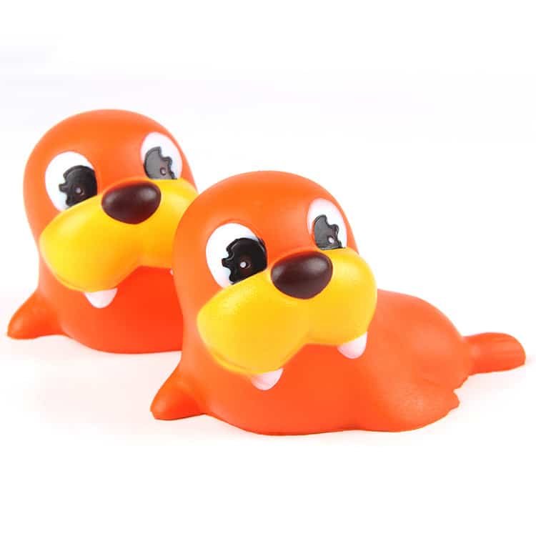 Cute Orange Sea Lion Stress Ball - 图片 2