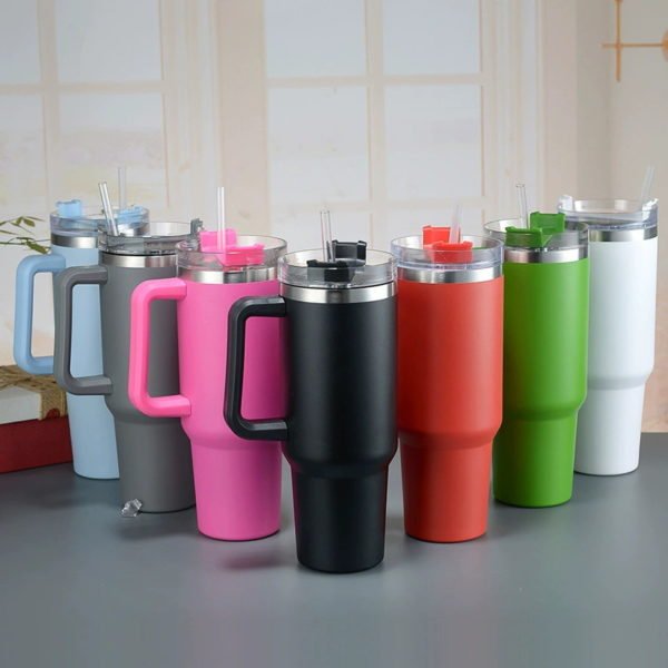 40 OZ Large Capacity Car Bottle with Handle - 图片 2